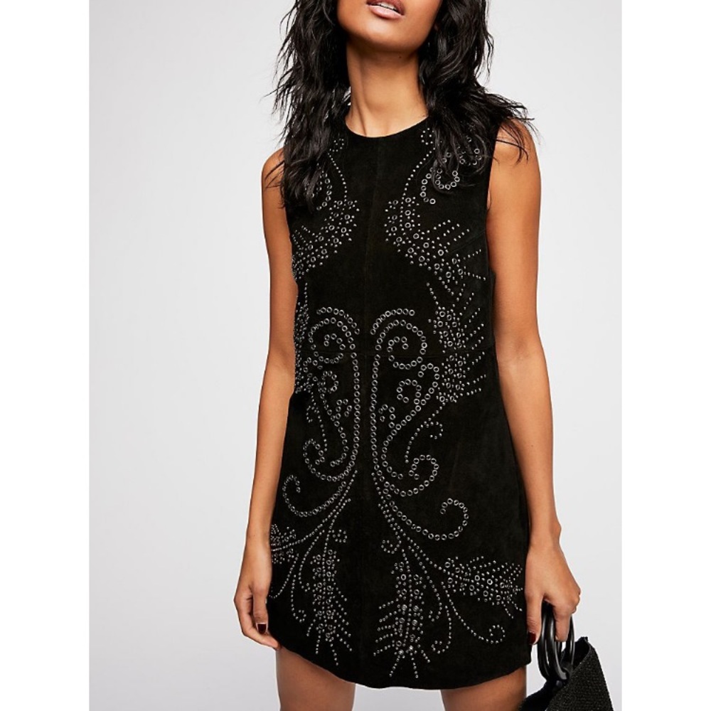 FREE PEOPLE WYNONNA STUDDED DRESS NWOT